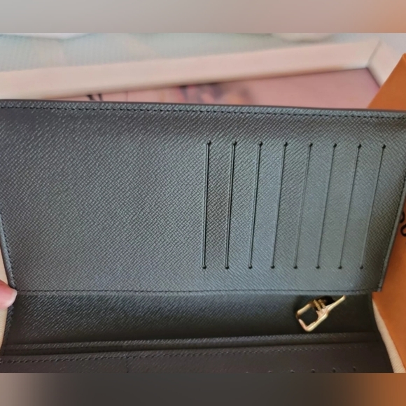 Louis Vuitton Brazza Monogram Stripes Coated Canvas Wallet Virgil Abloh x NIGO - Picture 13 of 16